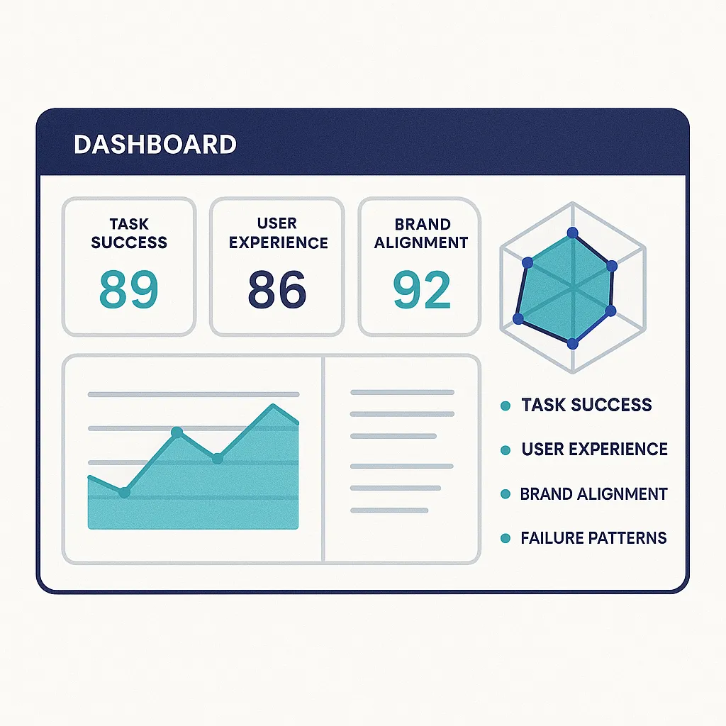 KYA Lab dashboard with metrics